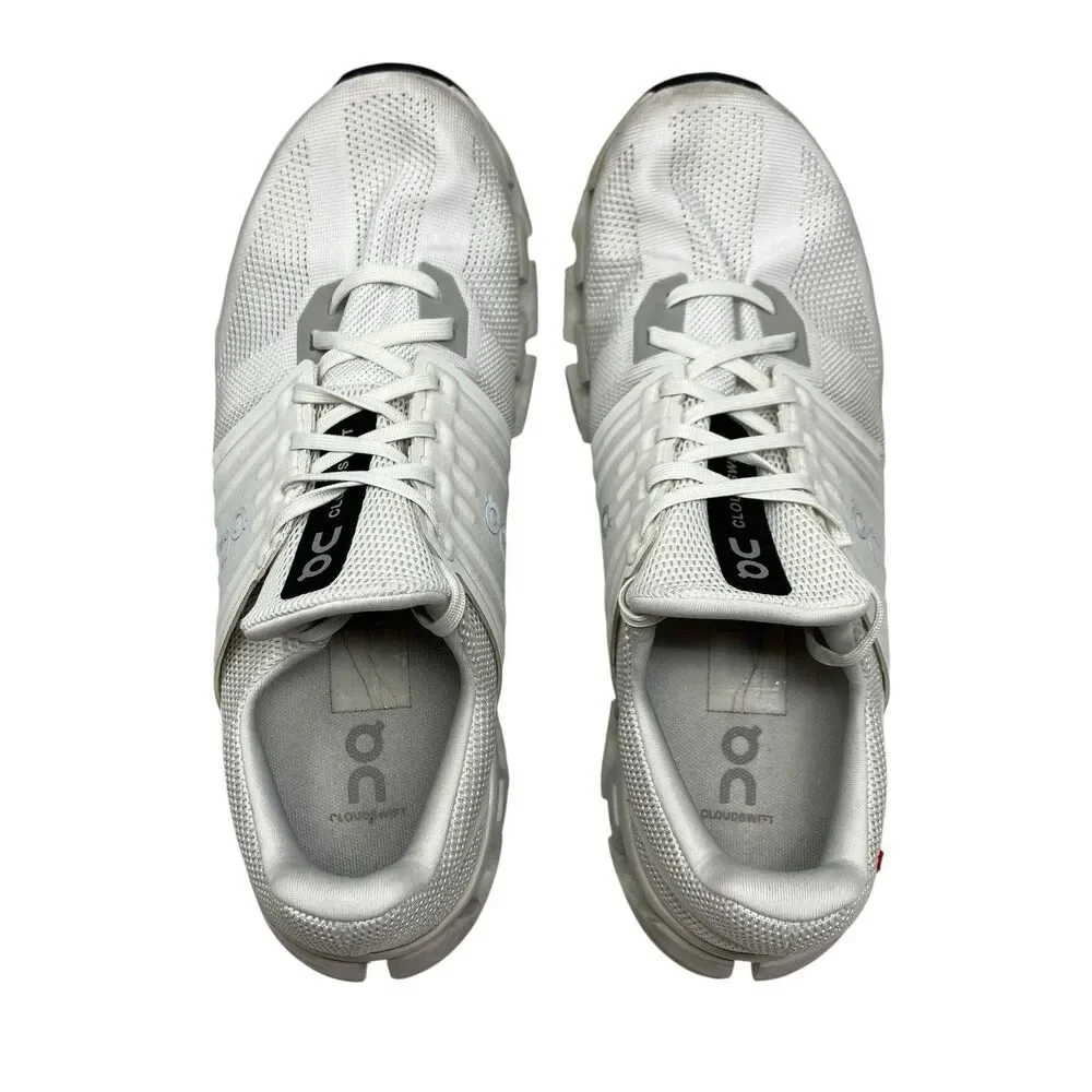 On Cloud Sneakers Mens 9.5 White Cloudswift 3 AD Ice Black‎ Running 3MD10241926